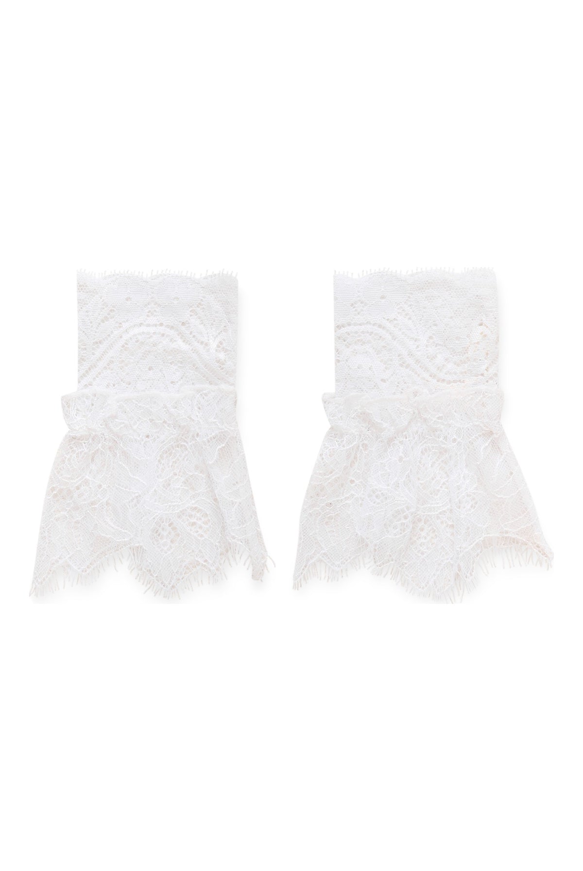 CRIrine Lace Cuffs 2 set Pitch Black/Snow White - 10907 - 10616051