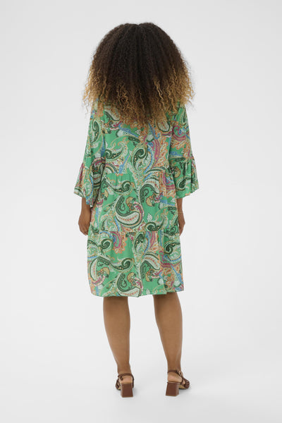 CRGina Dress Green Paisley - 10650816 Thumbnail