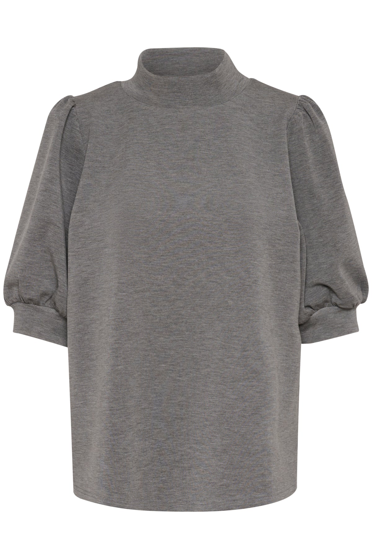 21 THE PUFF BLOUSE Dark grey melange