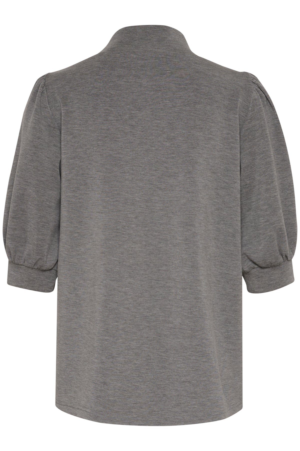 21 THE PUFF BLOUSE Dark grey melange