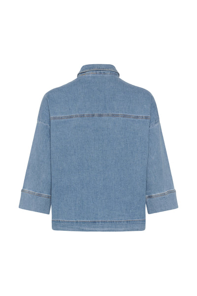 LaraMW Short shirt 115 Medium Blue Wash - 10703988 Thumbnail