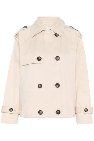 MiraMW Short trenchcoat Oatmeal