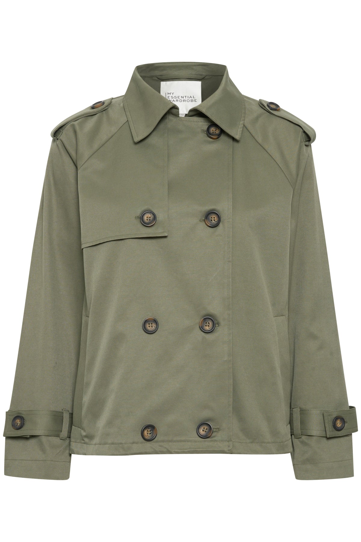 MiraMW Short trenchcoat Dusty Olive