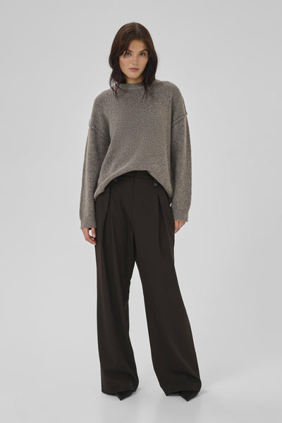 DisaMW High Wide Pant Espresso - 10704493 Thumbnail