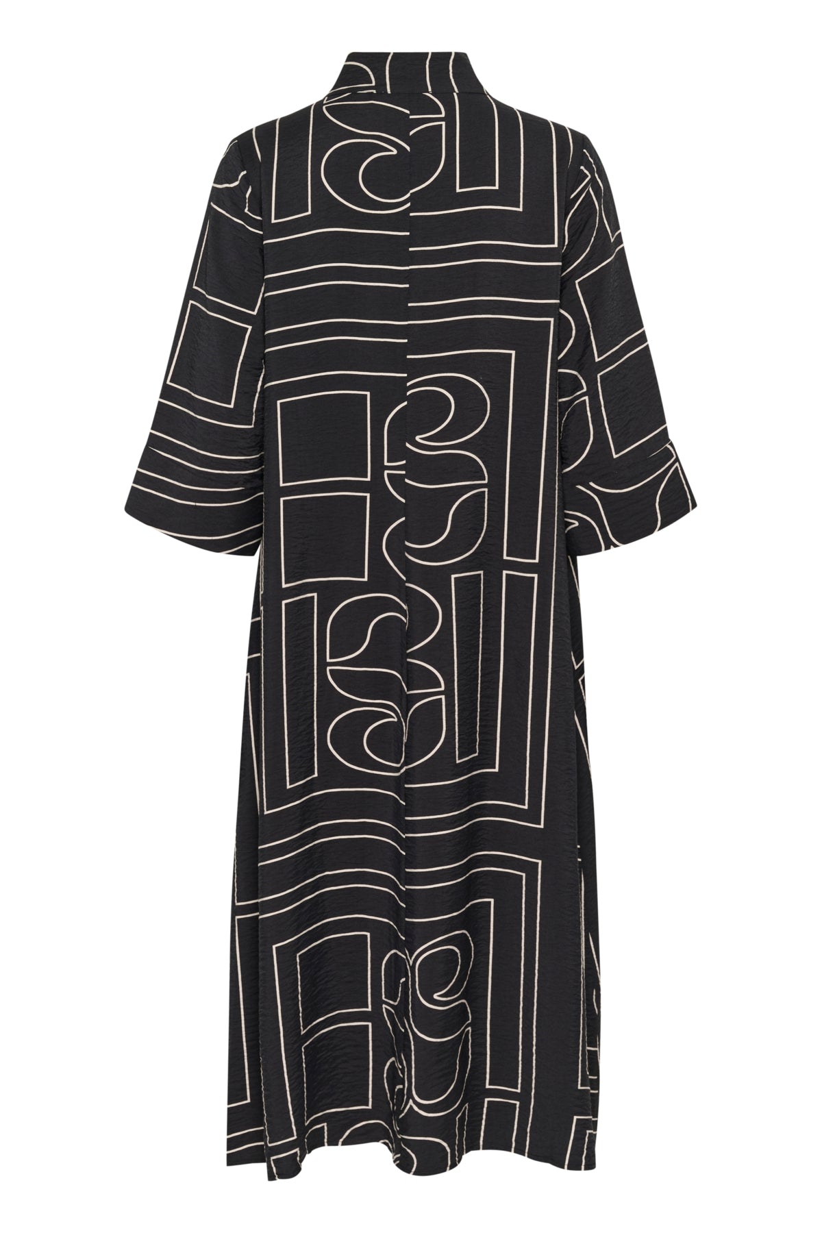 KellyMW Shirtdress Black AOP - 10704580