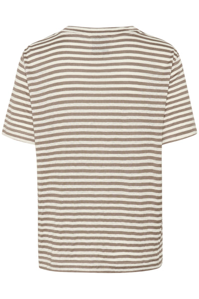 LisaMW Striped Tee Major Brown Striped - 10704599 Thumbnail