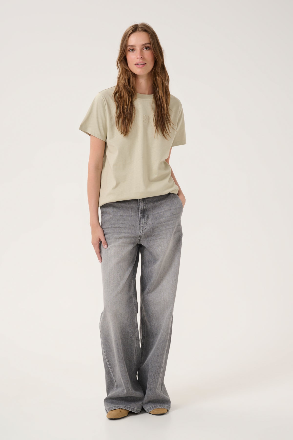 TusaMW 139 High Wide Y Light Grey Wash - 10704626