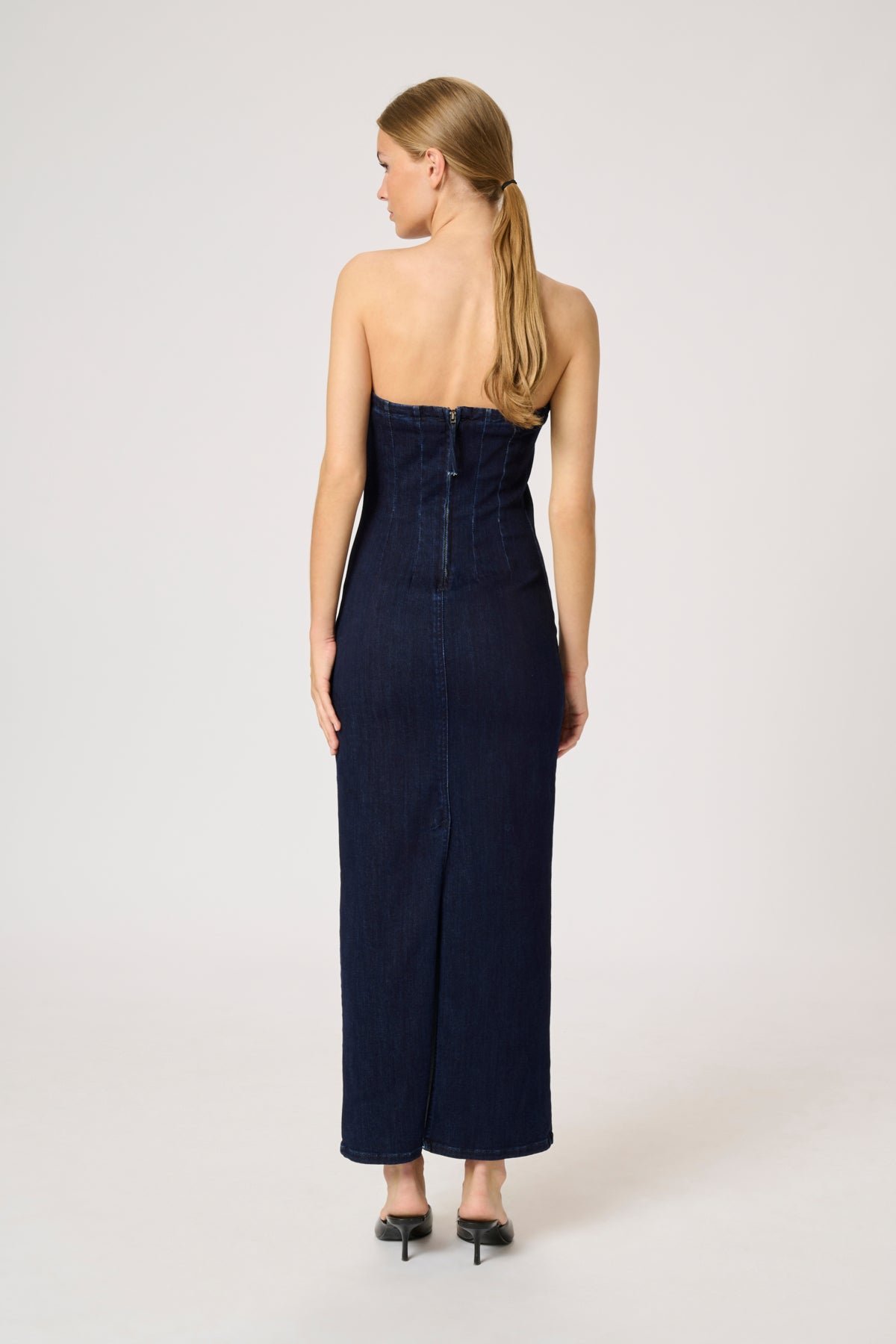 AyoMW 158  Denim Dress Dark Blue Un-Wash - 10704651