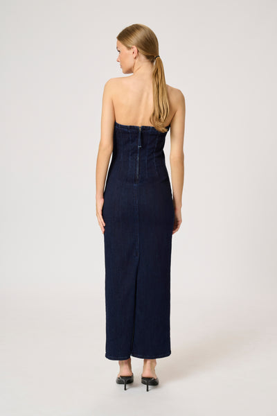 AyoMW 158  Denim Dress Dark Blue Un-Wash - 10704651 Thumbnail