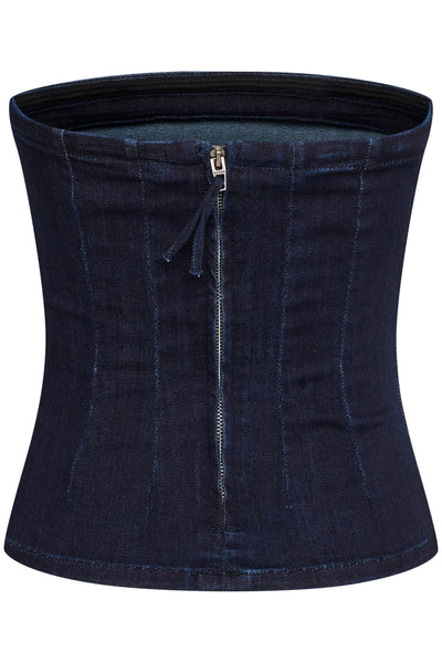AyoMW 158 Denim Top Dark Blue Un-Wash Thumbnail
