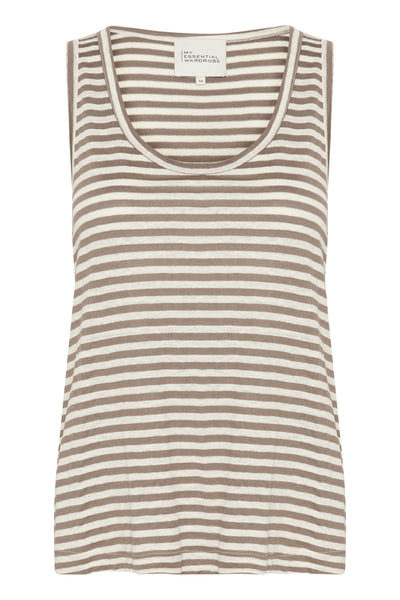 LisaMW Striped Top Major Brown Striped - 10704687 Thumbnail
