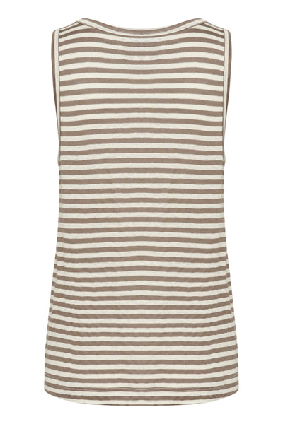 LisaMW Striped Top Major Brown Striped - 10704687 Thumbnail