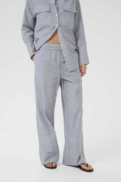 SkyeMW Wide Pant Dark Sapphire Blue Striped - 10704723 Thumbnail