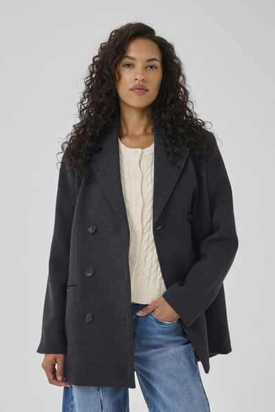 FrannieMW Short Coat After Midnight Melange - 10704761 Thumbnail