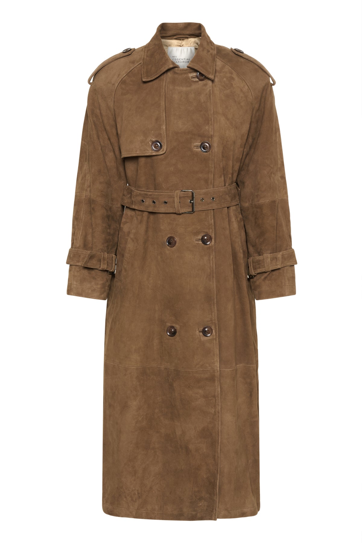 TaraMW Suede Trenchcoat Cognac - 108673 - 10704830