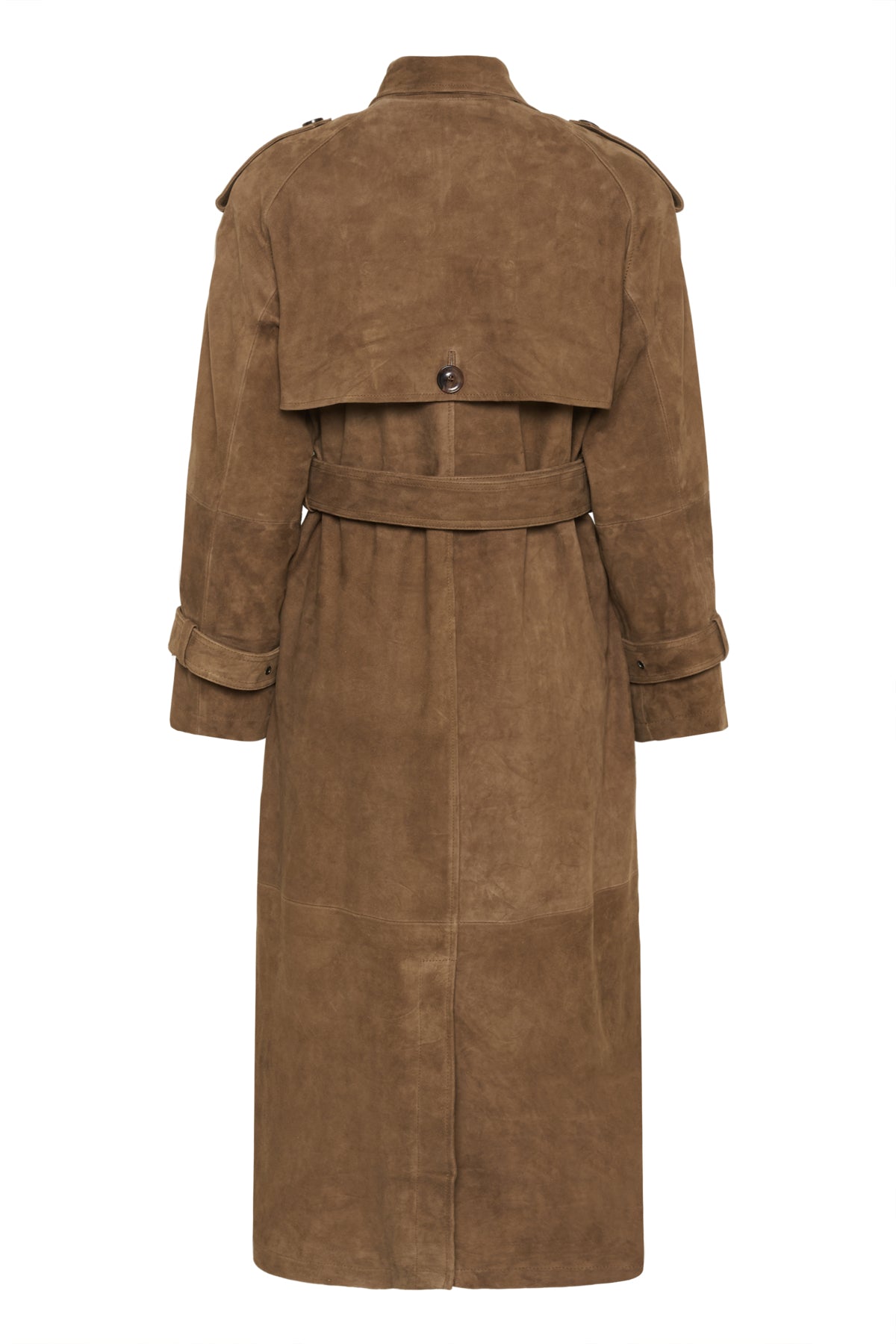 TaraMW Suede Trenchcoat Cognac - 108673 - 10704830