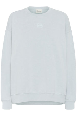 DiegoMW Logo Emb. Sweat PearlBlue Random Wash - 10704891