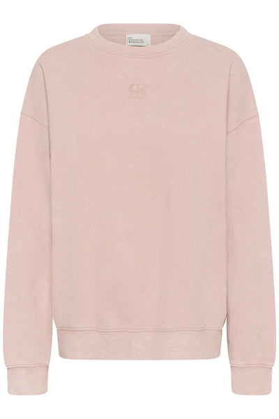 DiegoMW Logo Emb. Sweat Adobe Rose Washed - 10704891 Thumbnail