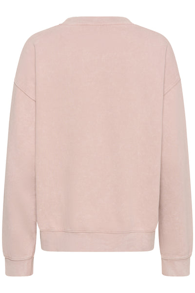 DiegoMW Logo Emb. Sweat Adobe Rose Washed - 10704891 Thumbnail