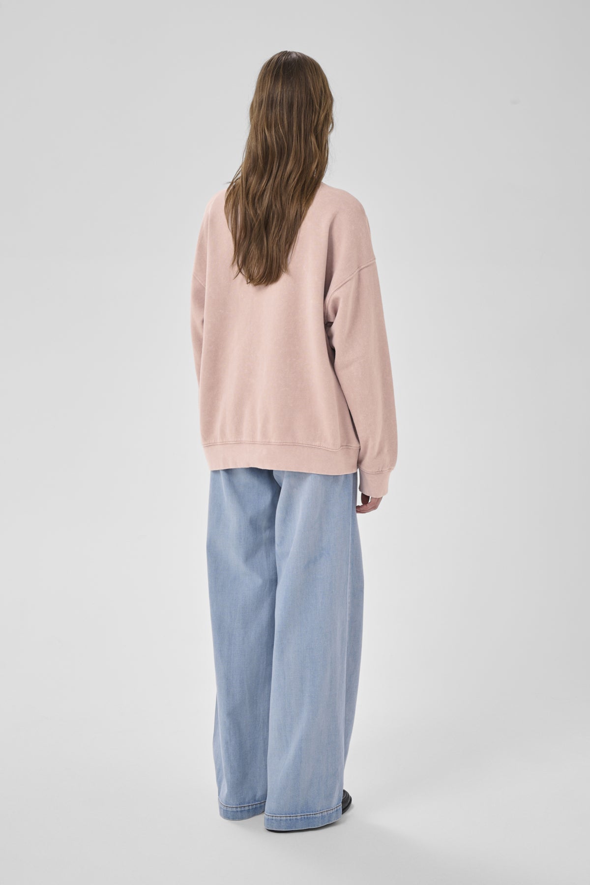 DiegoMW Logo Emb. Sweat Adobe Rose Washed - 10704891