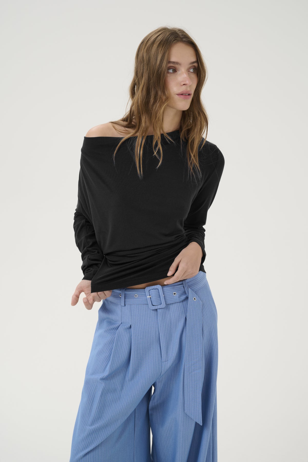 VistaMW Waterfall Blouse Black - 10704994