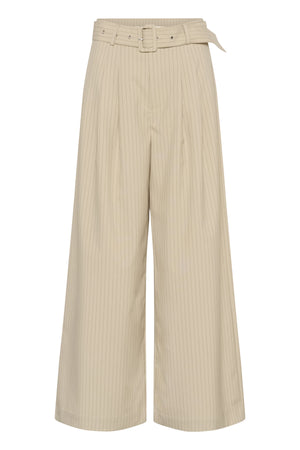 VittaMW High Wide Pant Brown Rice W. Stripe - 109171 - 10704999