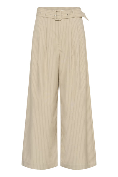 VittaMW High Wide Pant Brown Rice W. Stripe - 109171 - 10704999 Thumbnail