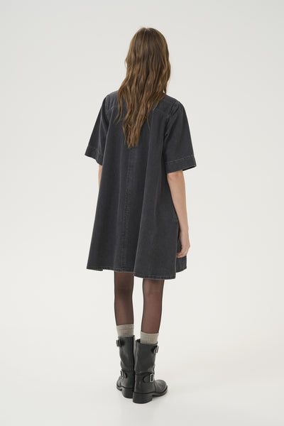 MaloMW 143 Short ZipDress Dark Grey Wash Thumbnail