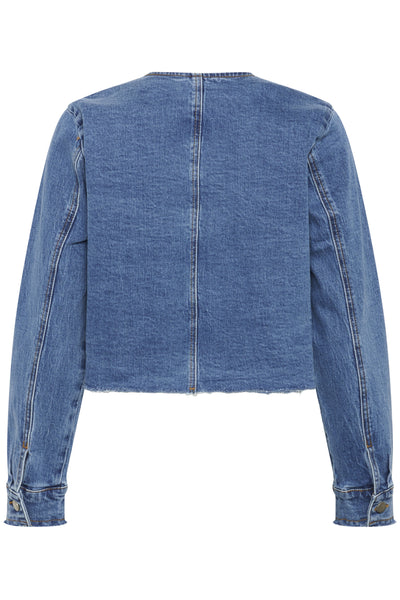 DangoMW 144 Short Jacket Medium Blue Wash - 10705060 Thumbnail
