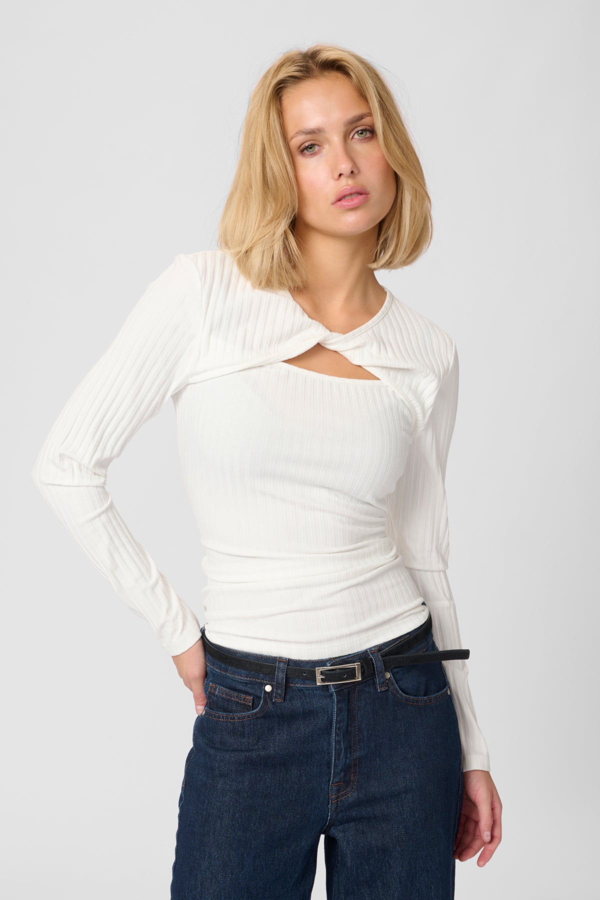 BustaMW LS Blouse Snow White - 110602 - 10705069