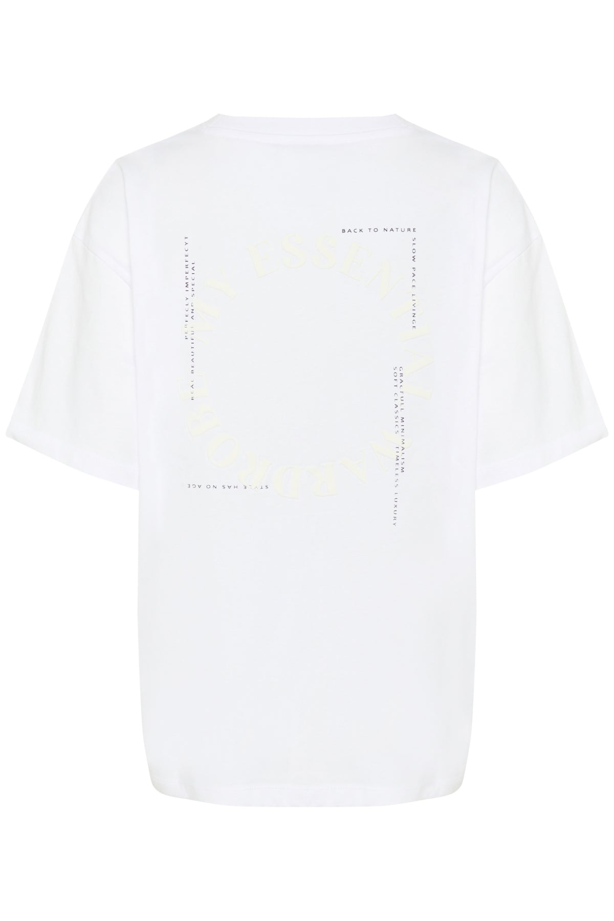 SiamMW Back Logo Tee Bright White - 10705102