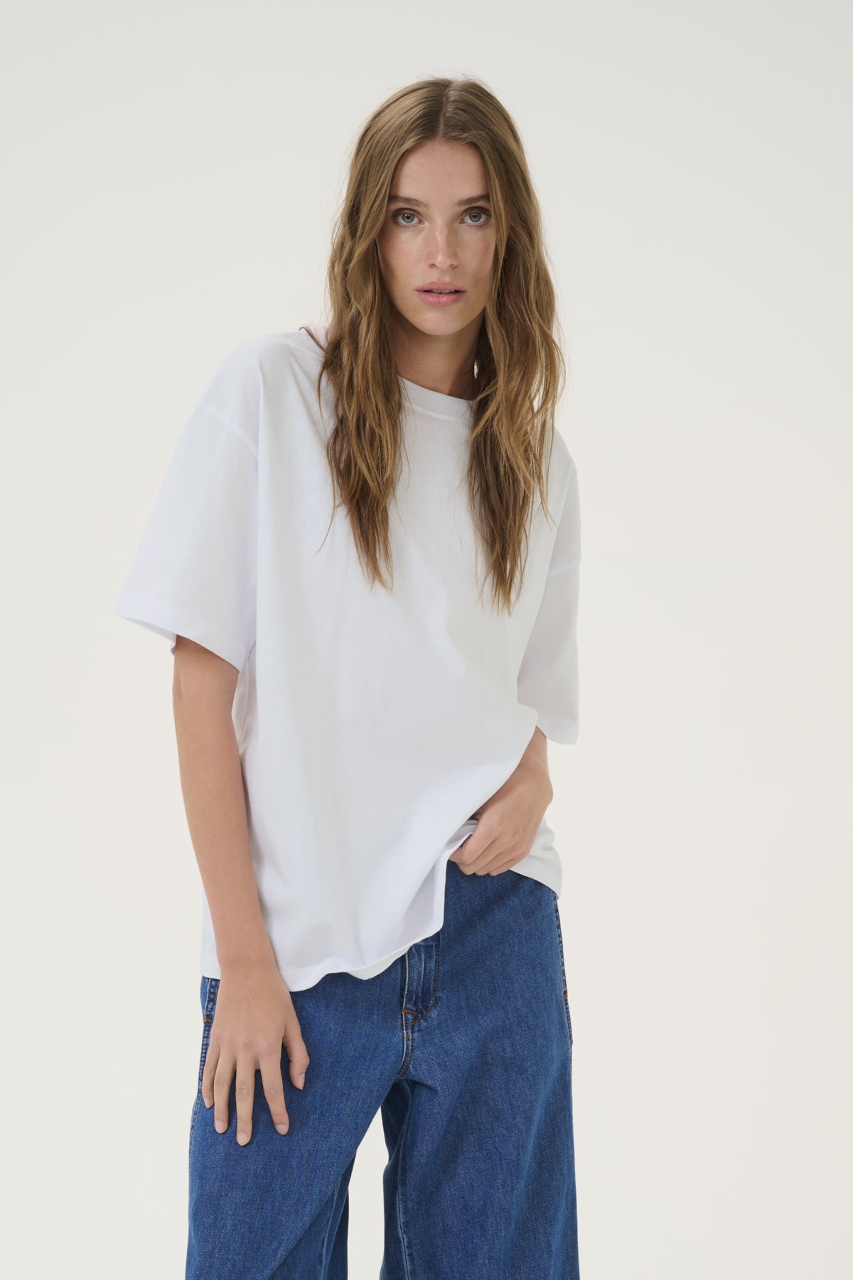 SiamMW Back Logo Tee Bright White - 10705102