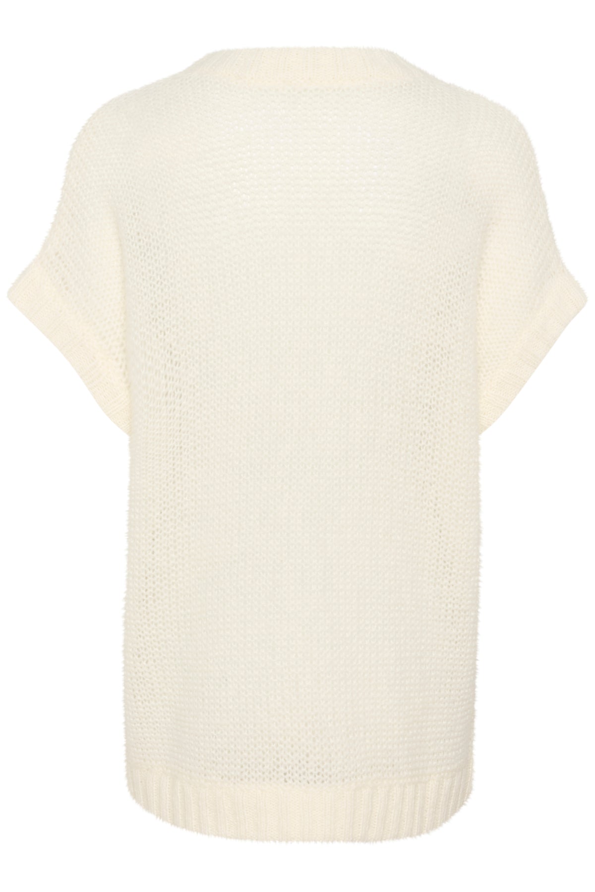 LingoMW Emb. Knit Vest Snow White