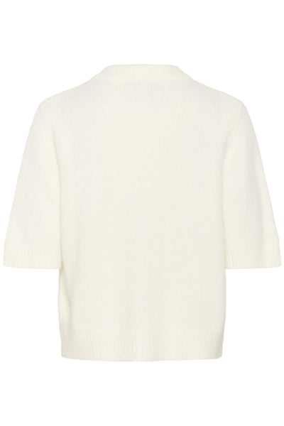EllieMW Knit Cardigan SS Snow White - 110602 - 10705114 Thumbnail