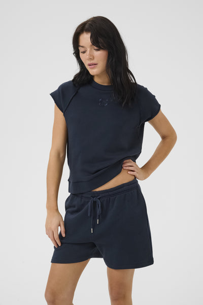 SaraMW Boxy Tee Dark Sapphire Blue - 10705158 Thumbnail