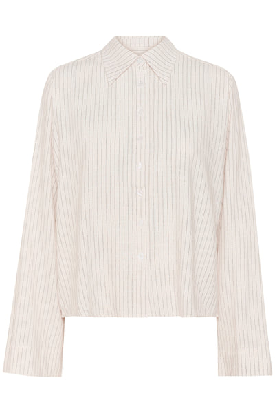 JannieMW Shirt Snow White W. Stripe - 10705172 Thumbnail