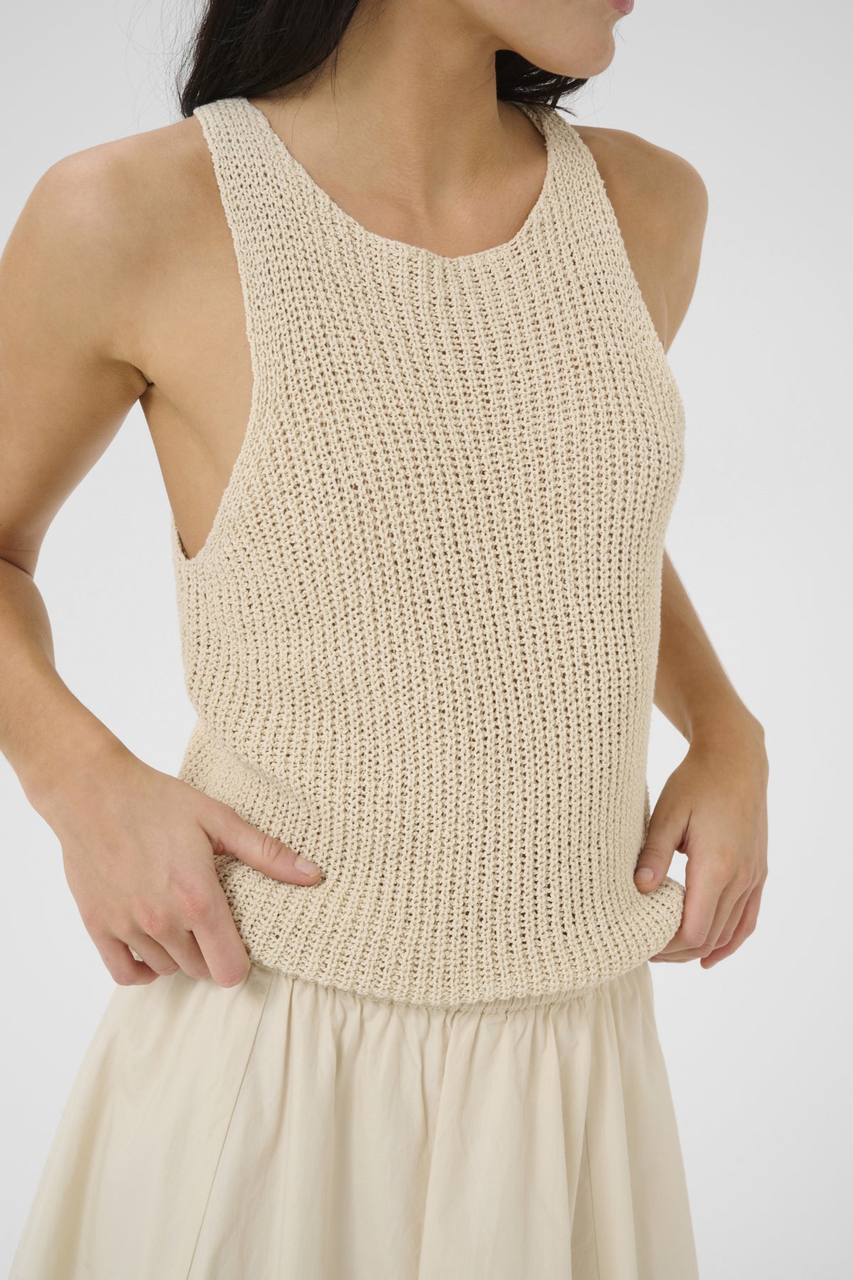 DivaMW Knit Top Almond milk