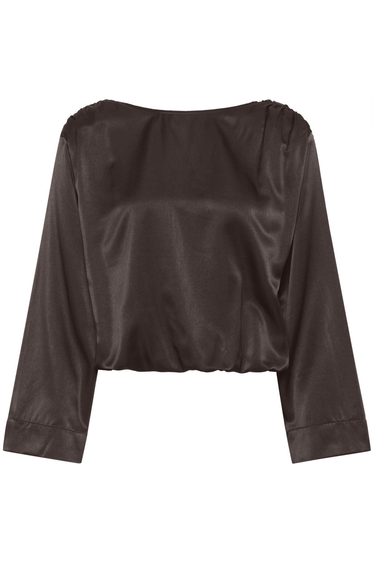 EstelleMW Wrap Blouse Espresso
