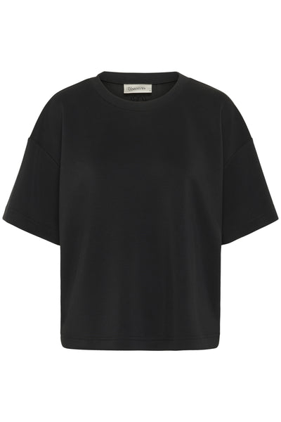 HelleMW EMB Boxy Tee Black Thumbnail