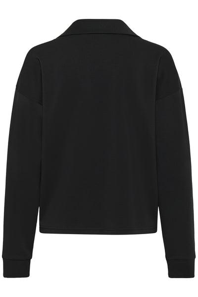 HelleMW Polo Blouse Black - 10705234 Thumbnail