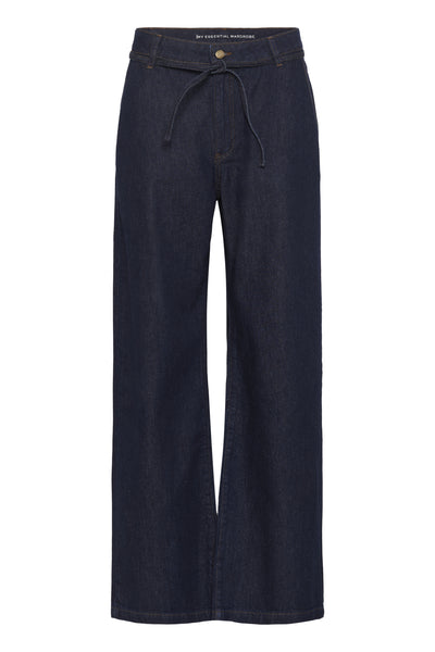MWCleo 143 Mid Wide Dark Blue Un-Wash - 10705236 Thumbnail