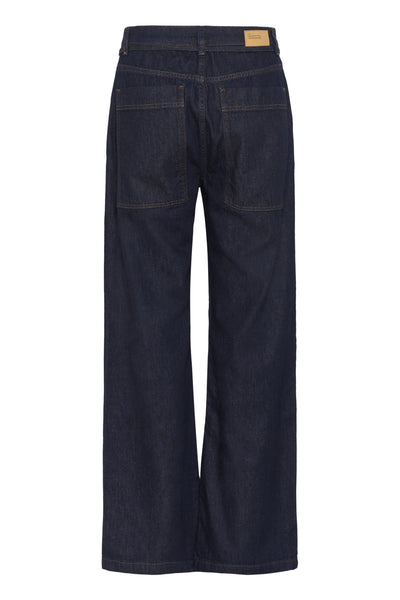 MWCleo 143 Mid Wide Dark Blue Un-Wash - 10705236 Thumbnail
