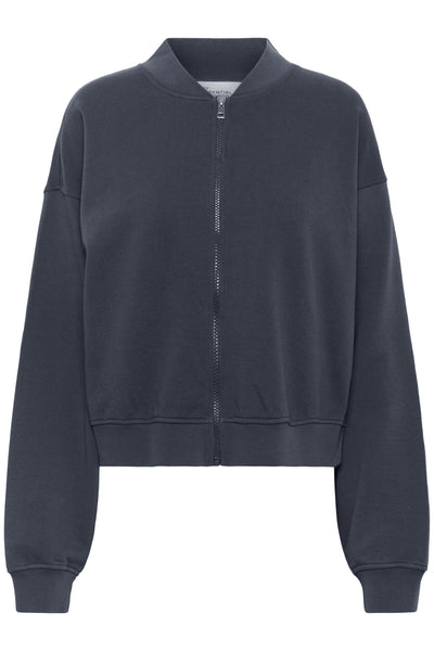 MetaMW Short Sweat Jacket Dark Grey Random Wash - 10705247 Thumbnail