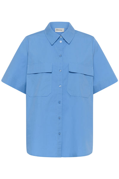 SunnaMW Boxy SS Shirt Silver Lake Blue - 174030 - 10705249 Thumbnail