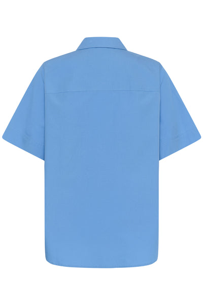 SunnaMW Boxy SS Shirt Silver Lake Blue - 174030 - 10705249 Thumbnail