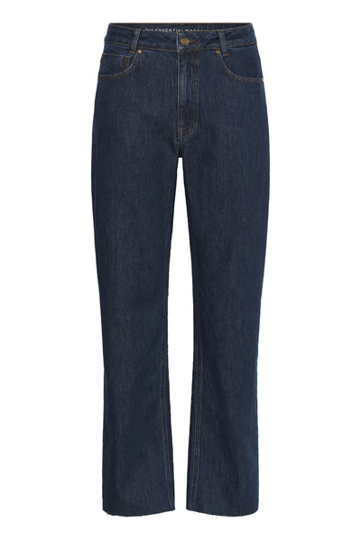 MWEbba 139 High Straight Slit Dark Blue Un-Wash - 10705266 Thumbnail