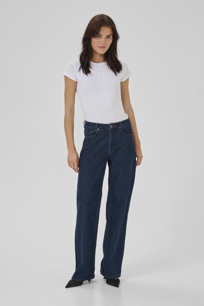 MWKarli 139 High Wide Deco Dark Blue Un-Wash - 10705267 Thumbnail
