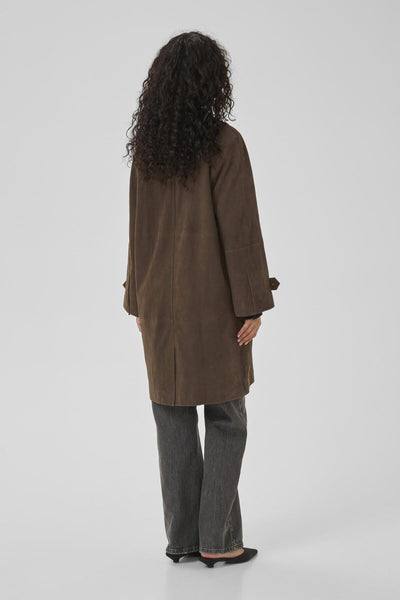 TaraMW Suede Coat Delicioso - 10705270 Thumbnail