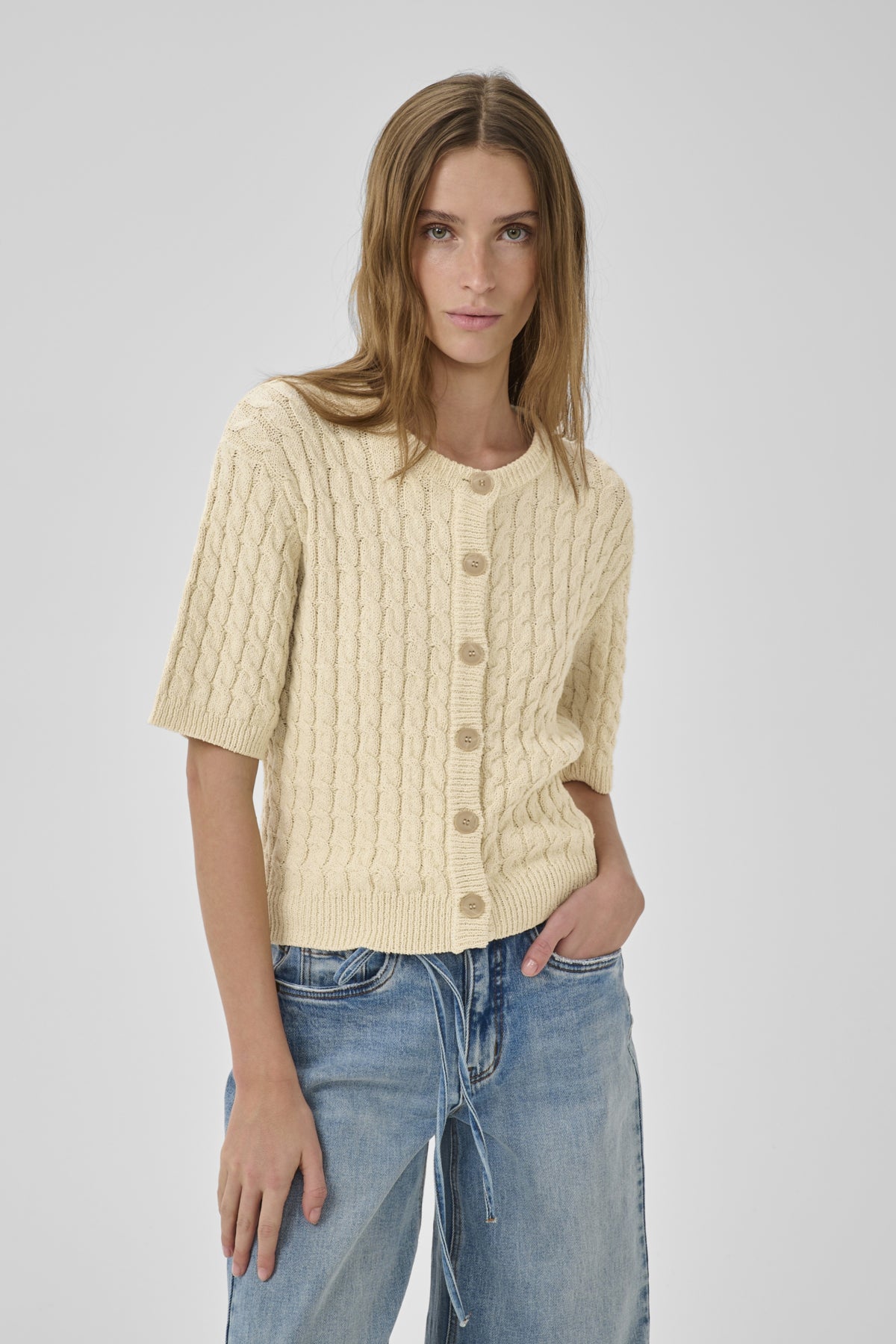 DivaMW Knit Cardigan Brown Rice - 131105 - 10705286