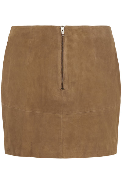 OllyMW Suede Skirt Cognac - 108673 - 10705288 Thumbnail